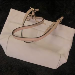 Michael Kors Cream and Tan Shoulder Bag